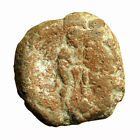 Roman Empire Seal Uniface Clay Terracotta Bulla AE14mm Apollo on Omphalos 03827
