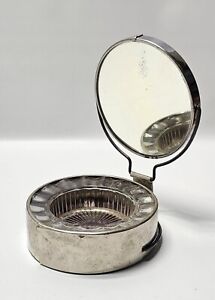 Antique Stanford Shaving Cup Folding Mirror