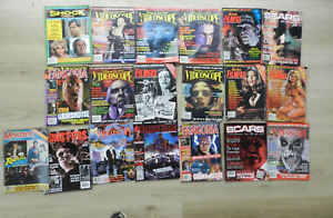 Lot of 19 Filmfax Scars Videoscope Monsters Fangoria Horrorhound Horror Magazine