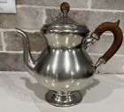 Vintage Daalderop Royal Holland Pewter Wood HandleTeapot Tea Pot MCM