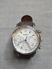 Fossil Men's Watch FS5348 111809 White Face Leather Band