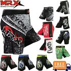 MMA Shorts Grappling UFC Boxing Muay Thai Mens Cage Fight Trunks Slim Fit MRX