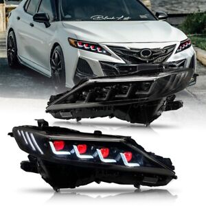 Four Beams LED Headlight For 8th Toyota Camry 2018-2024 DRL Devil Eyes Head Lamp (For: 2021 Toyota Camry)