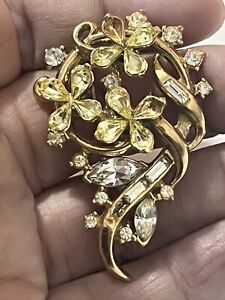 Alfred Philip Trifari Brooch Needs Some Stones But It Has A Lot Of Potential