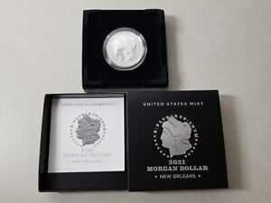 2021 O Morgan Silver Dollar US Mint Box & COA O Privy Mark Nice! See Video!