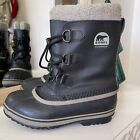 Sorel Youth Boys Size 5 Black Yoot  PAC Winter Waterproof Duck Boots