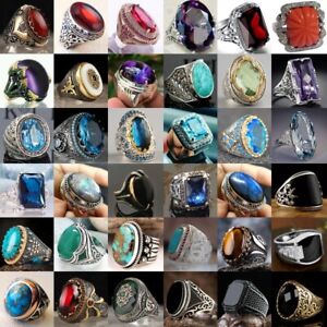 Gorgeous 925 Silver Rings Men Women Creative Wedding Party Jewelry Gift Size6-13