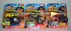 Lot of 3 Hot Wheels Monster Trucks Incl. 2 Marvel and 1 Nickelodeon