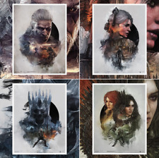 Set of The Witcher giclee prints by Krzysztof Domaradzki