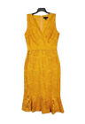 Thalia Sodi Woman Yellow Size Small Formal Career Sleeveless Soft Dress Mermaid