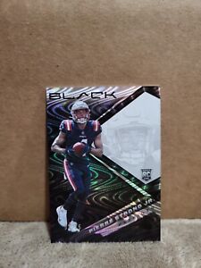 2022 Panini Black Pierre Strong Jr. Silver Rookie Card /75 Patriots