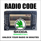 SKODA CODE RADIO ANTI-THEFT UNLOCK STEREO SERIES RNS300 RCD315 MFDII PIN SERVICE