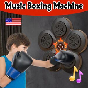 Smart Music Boxing Machine Wall Target LED Lighted Sandbag Relaxing Reaction Tra
