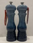 NWT Le Creuset Salt and Pepper Mill Caribbean Blue Ombre 8 inch NEW WITH TAGS