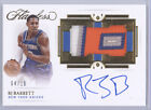 RJ BARRETT 2020-21 PANINI FLAWLESS 2ND YEAR GAME-USED PATCH AUTO GOLD 04/10