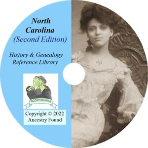 219 old books - NORTH CAROLINA History & Genealogy on DVD