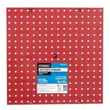 Everbilt 16 in. H x 16 in. W Plastic Pegboard in Red (50 lbs. Capacity) 10-Pack!