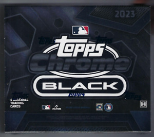 2023 Topps Chrome Black Baseball Factory Sealed Hobby Box