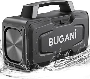 BUGANI Bluetooth Speaker, Portable Outdoor Wireless Speaker IPX7 Waterproof