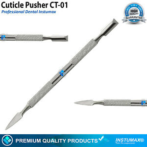 New CT-01 Cuticle Pusher Remover Nail Cleaner Manicure Pedicure Tool Steel 5.5