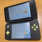 New Nintendo 2DS XL LL Black Lime Console Stylus Working Tested Japanese ver