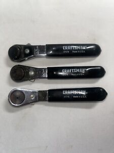 Craftsman Offset Screwdriver Bit Ratchet Wrench Set, made USA - Part # 47477