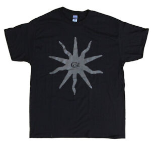 Coil black sun logo t-shirt - john balance scatology chaos