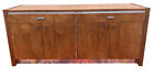walnut credenza with aluminum trim by Founders Furniture Co.