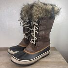 Sorel Joan Of Arctic Size 10 Brown Waterproof Insulated Winter Boots NL1540 256