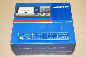 Ameritron AWM-22 HF/VHF Wattmeter SWR Power New 1.8-200 MHz