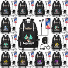 Game Genshin Impact Venti Backpack Rucksack Student School Book Bag Kids Teens