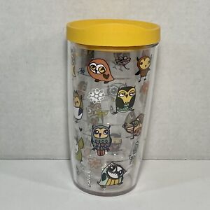 New ListingTervis Classic Tumbler Cute Owls 16 oz Cup with Yellow Lid