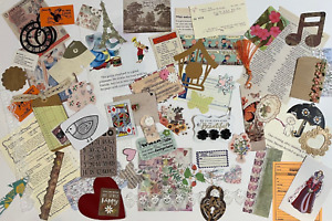 Lot of Ephemera Junk Journal Scrapbook Paper Collage Scrapbooking Supplies  L14