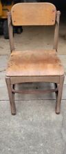 Vintage Mid Century Child's School Chair Metal wood kindergarten chair