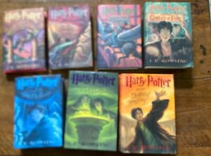 Complete HARRY POTTER by JK Rowling Hardcover Book Set Lot 1-7 Bks  1-5 1st Am..