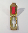 Antique Pocket Shrine Porta Saint Catholic Relic Miniature Holy Virgin Mary