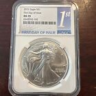 2022 American Silver Eagle MS-70 NGC (First Day of Issue) Lot#461