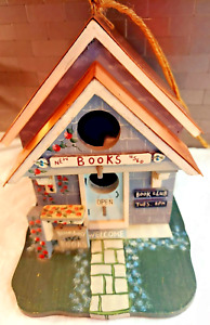 Adorable Hand Painted Kathy Hatch Collection Bird House Copper Roof 9