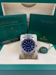 Rolex Sky-Dweller Blue Dial Jubilee Bracelet 326934  Pre-Owned 2023