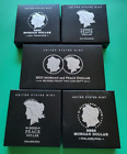 Morgan and Peace Dollar 2023 - 6 Coin Set - Uncirculated-Proof-Reverse Proof