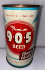 1960 PREMIUM 905 Steel Flat Top Beer Can Brewed in Chicago, IL  Bottom Open