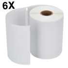 6 Rolls 220 Thermal Shipping Labels 4x6 Compatible 1744907 Dymo 4XL LabelWriter