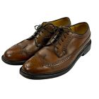 Florsheim Imperial Vintage Longwing Brown Oxfords Mens Shoes Size 9.5 D