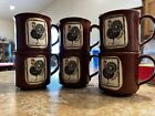 Vintage Otagiri Rooster Tea/coffee Mug Set Of 6