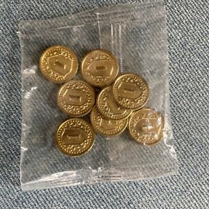 Dominion Prosperity Board Game Lot 8 Gold - 1 Coin Token Parts Only  New In Pack