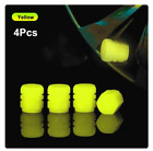 4x Car Tire Valve Caps Air Dust Covers Glowing Fluorescent Yellow For Alfa Romeo (For: Ferrari Monza SP1)