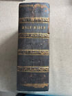 ANTIQUE BOOK Holy Bible c.1850 MASSIVE 17lb. Tooled Leather Gilt Motifs Illus.
