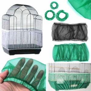 Bird Cage Seed Catcher Nylon Mesh Guard Skirt Net Pet Cover Cleaning Shell Cover