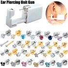 No Pain Sterile Ear Stud Earring Gun Piercer Tool Kit Earring Unit Women Jewelry