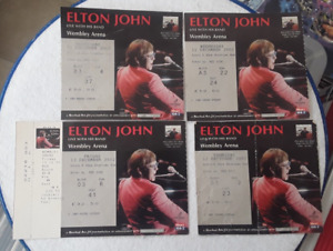 Elton John .. Concert Tickets Wembley Arena December 2002  .. Used